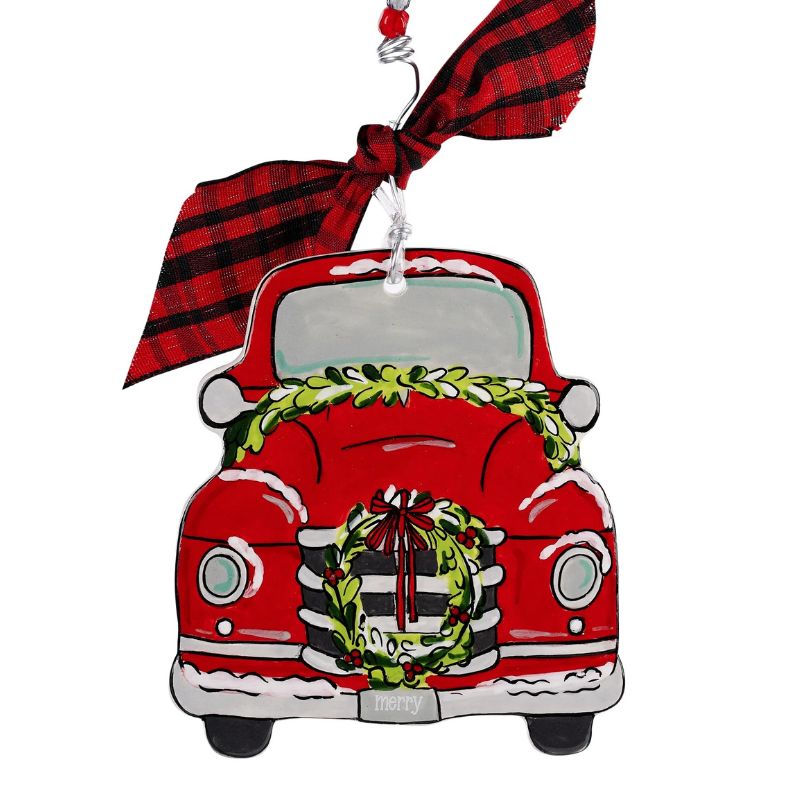 Red Truck Flat Ornament